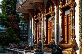 Chiang Mai - Wat Lam Chang detail of the Ubosot. 